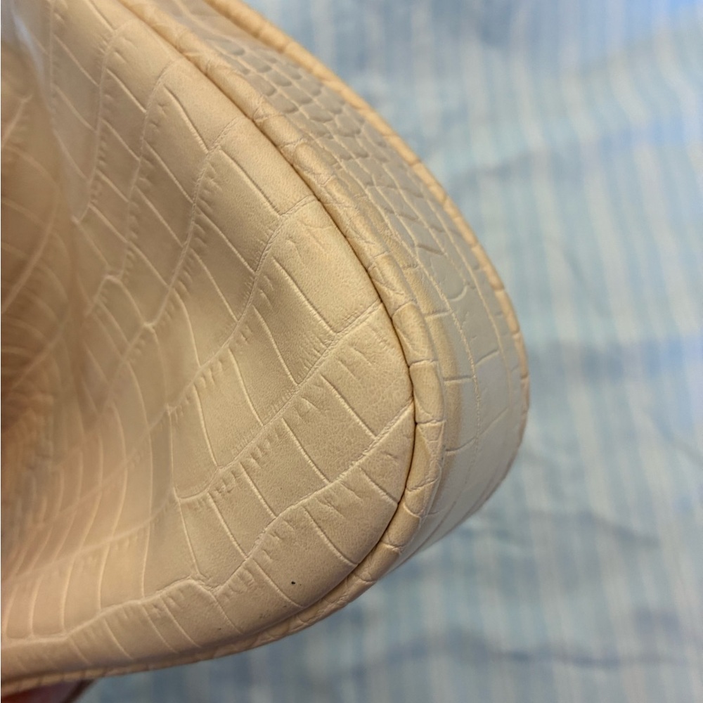 JW Pei Eva Shoulder Bag ivory mock croc Nordstrom east west spring wedding - Picture 5 of 16